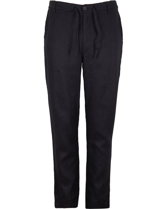 DEVON LINEN PANT - BLACK