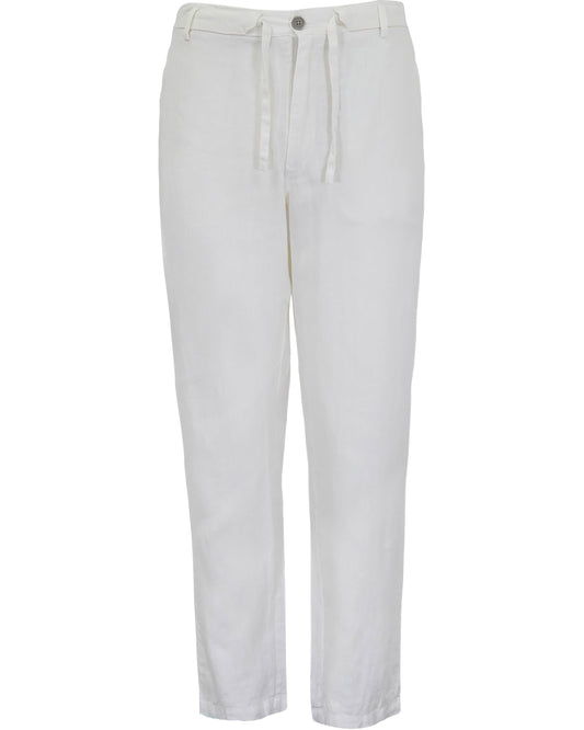 DEVON LINEN PANT - WHITE
