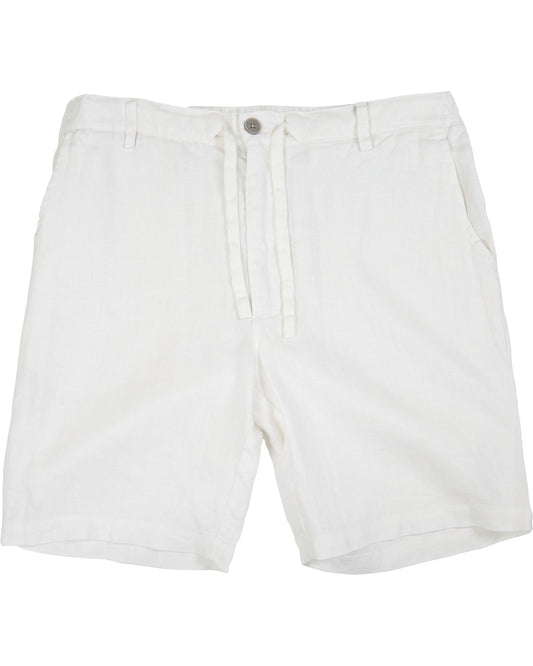 DEVONSHIRE LINEN SHORT - WHITE