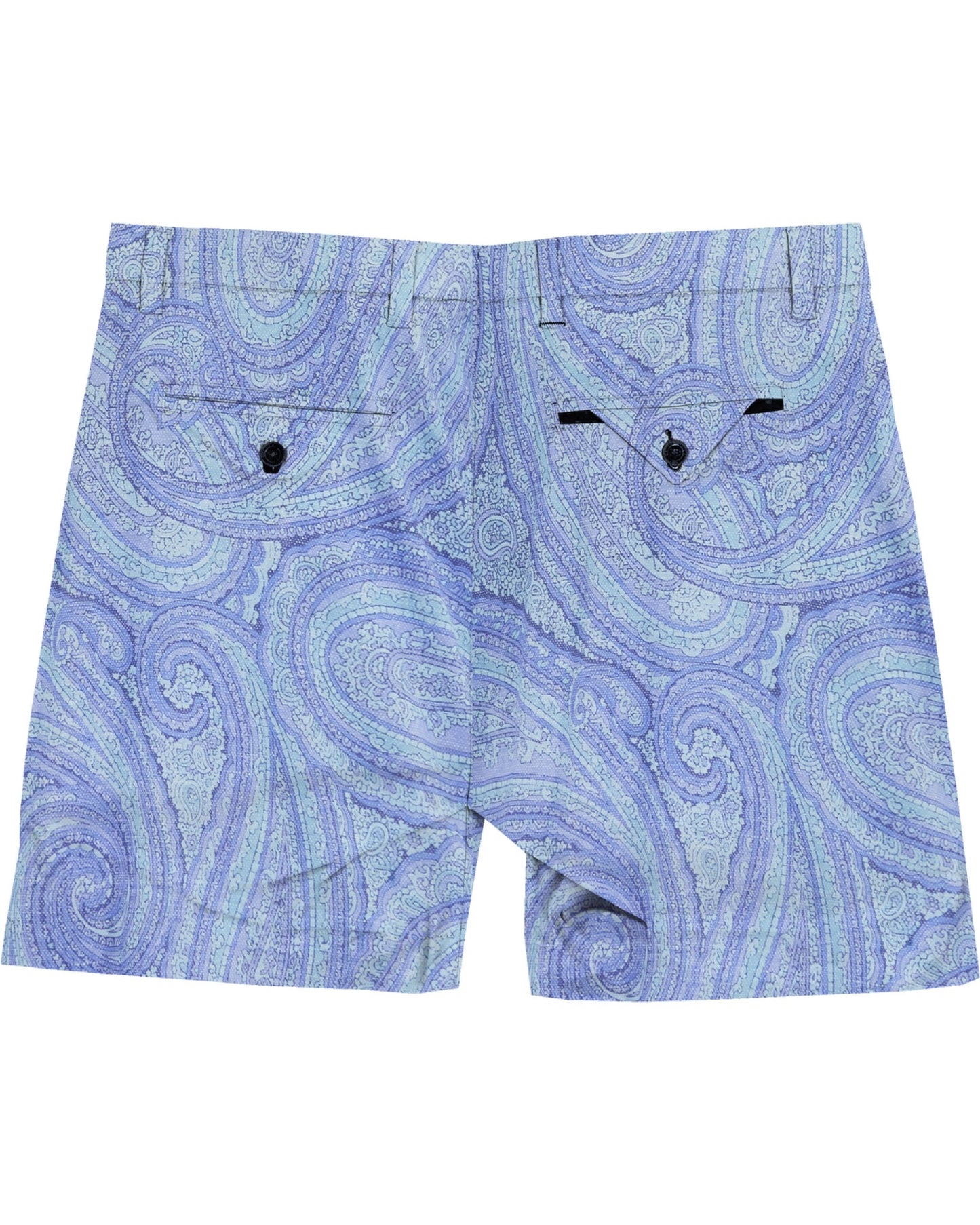 CLYDE WILD PAISLEY OXFORD SHORT - BLUE