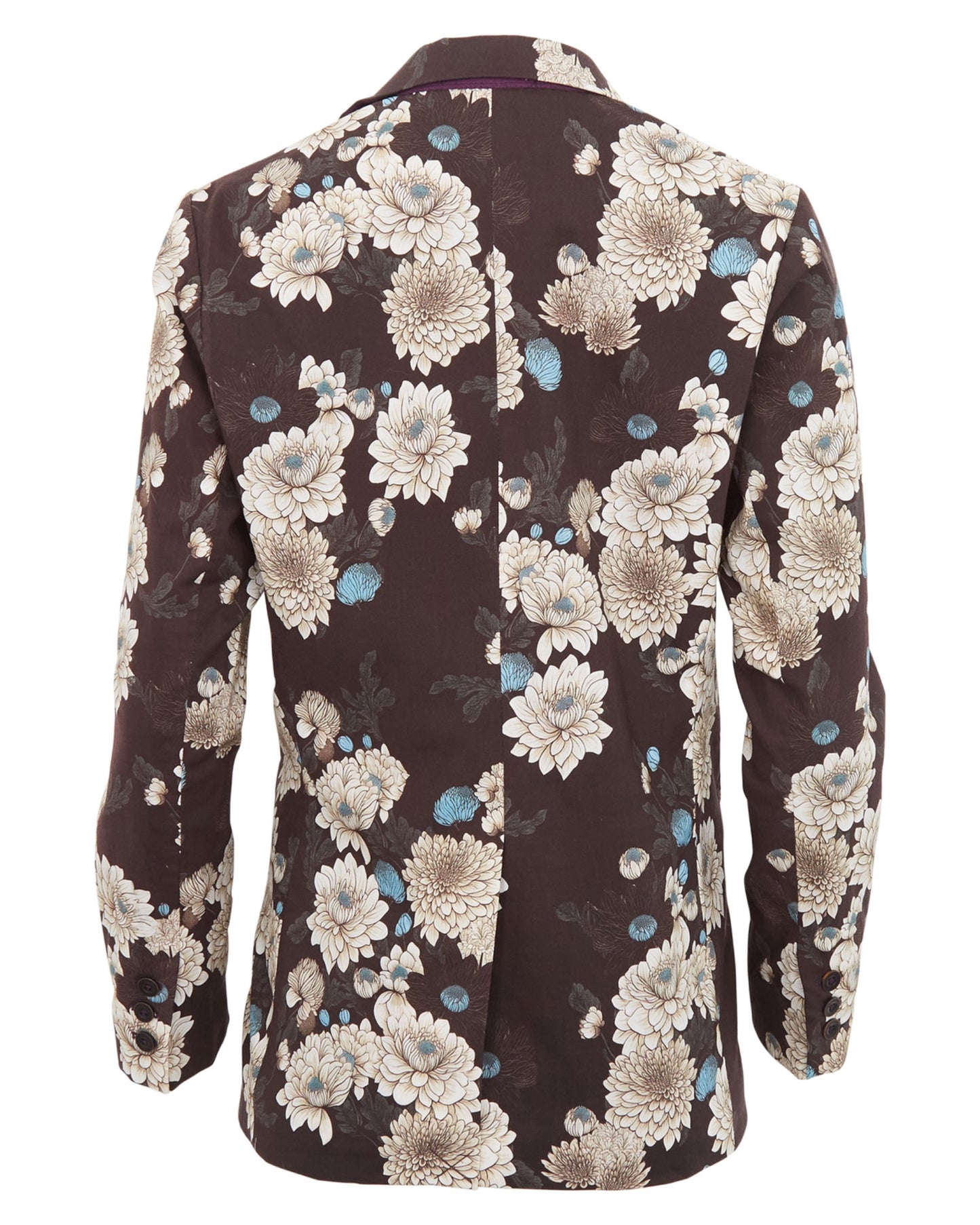 JANE SERIOUS FLORAL TAILORED BLAZER - BLACK