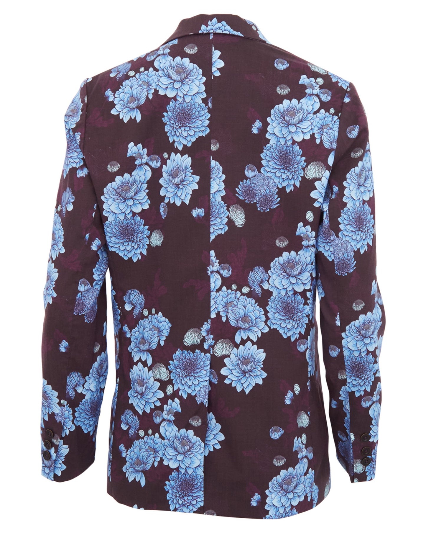 JANE SERIOUS FLORAL TAILORED BLAZER - PLUM