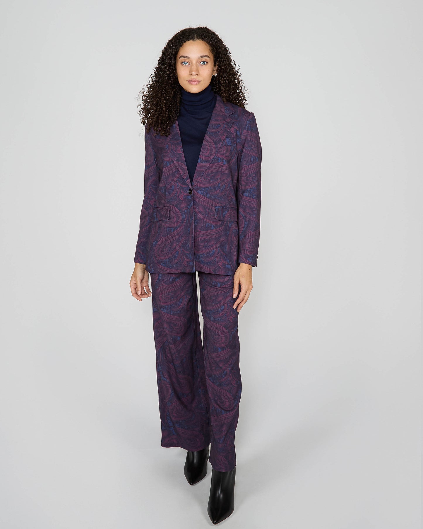 JULIA TAILORED JACKET - BADALONA PLUM