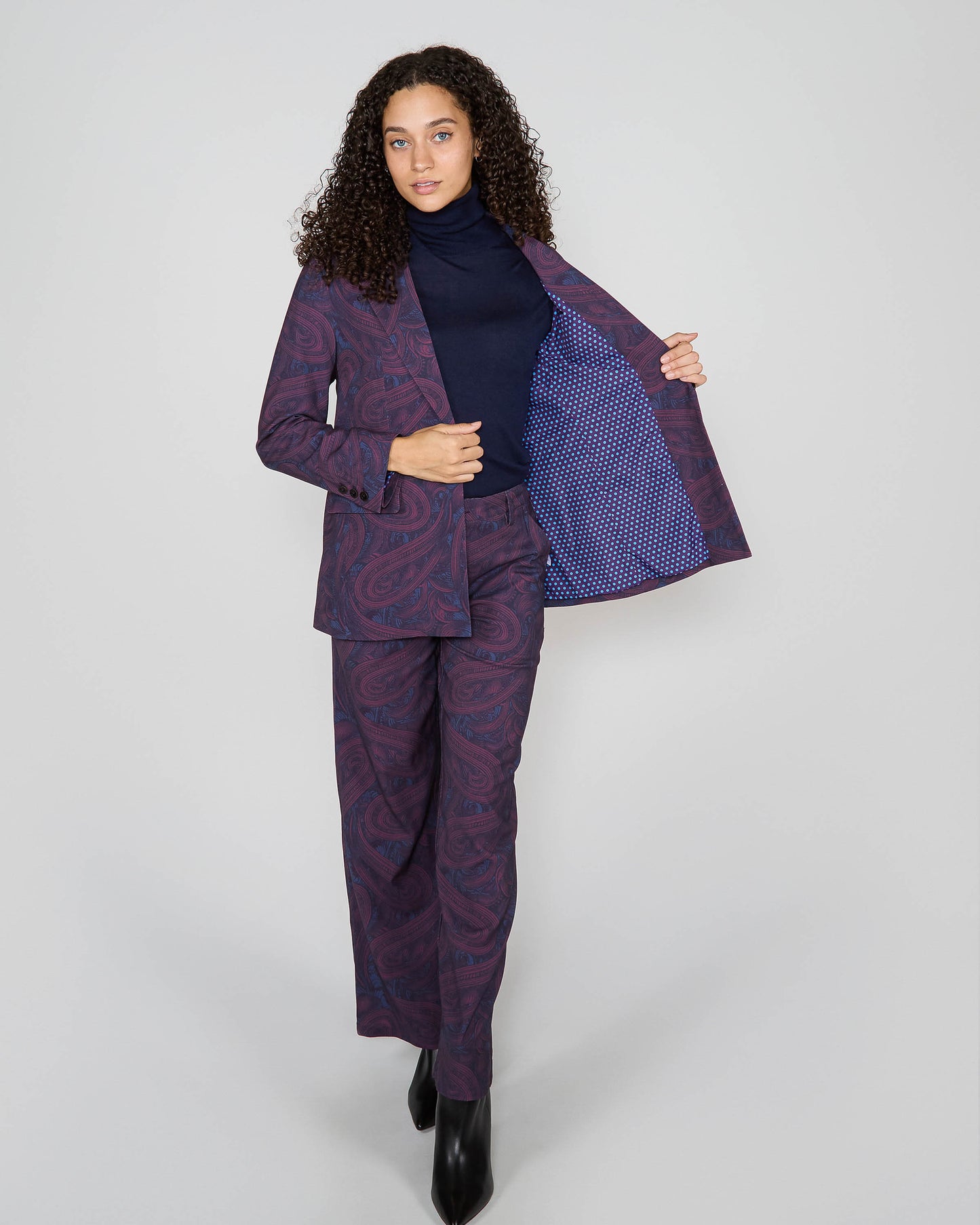 JULIA TAILORED JACKET - BADALONA PLUM