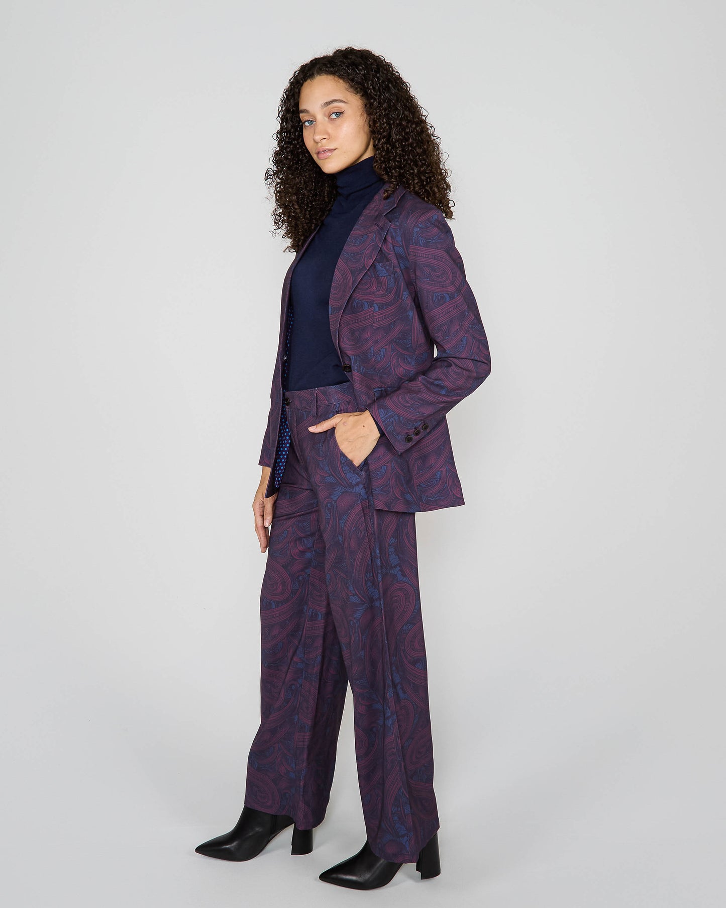 JULIA TAILORED JACKET - BADALONA PLUM