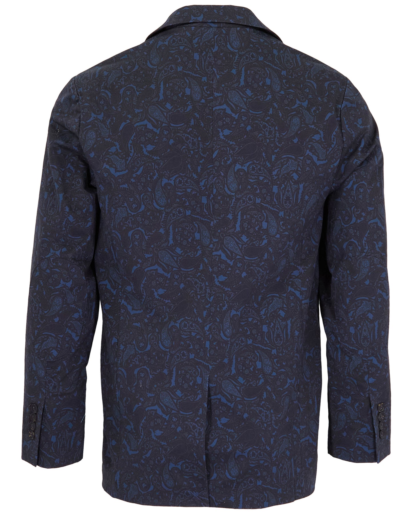 HADRIAN MADRID PAISLEY BLAZER - NAVY