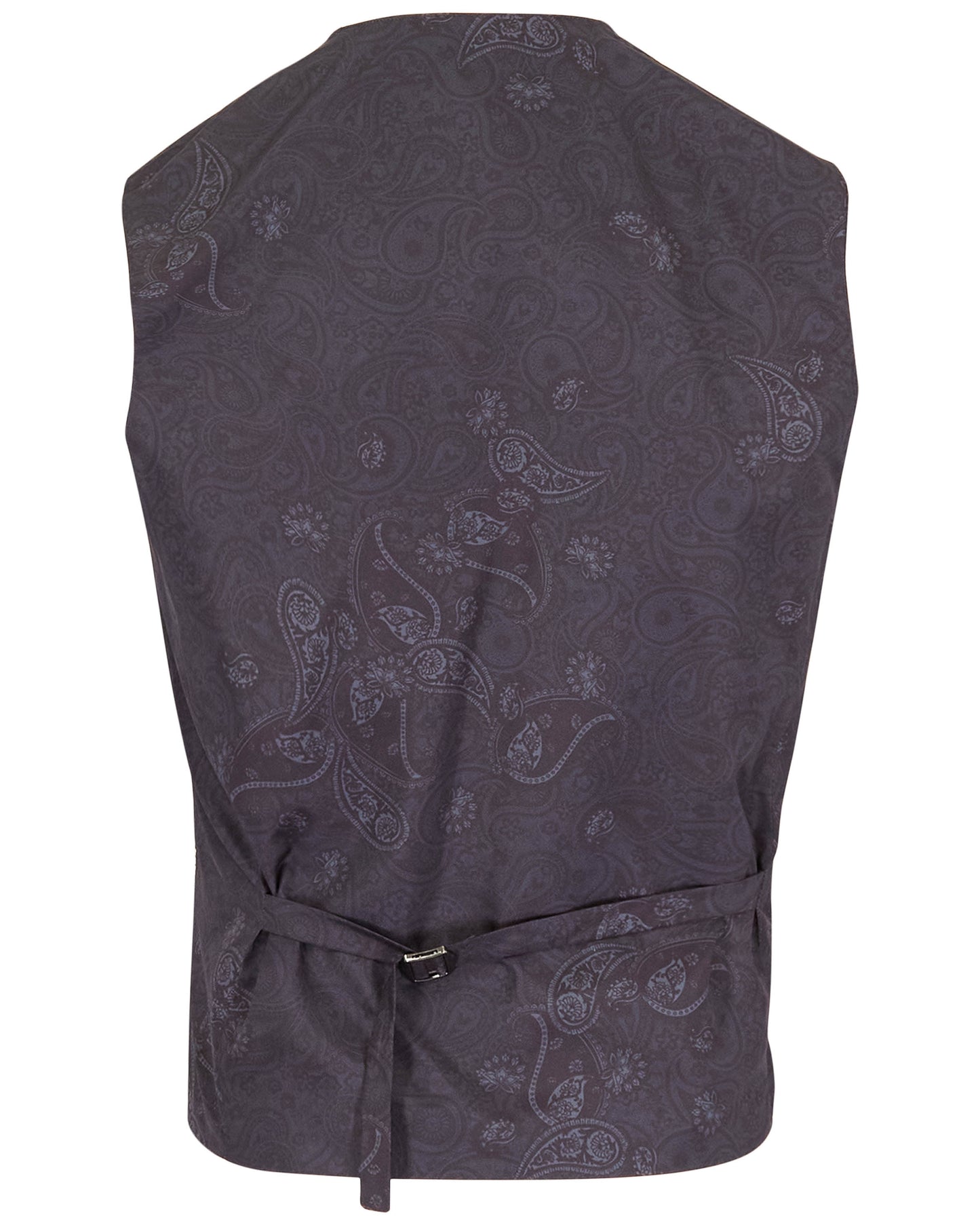 WILBUR SERIOUS FLORAL WAISTCOAT VEST - BLACK