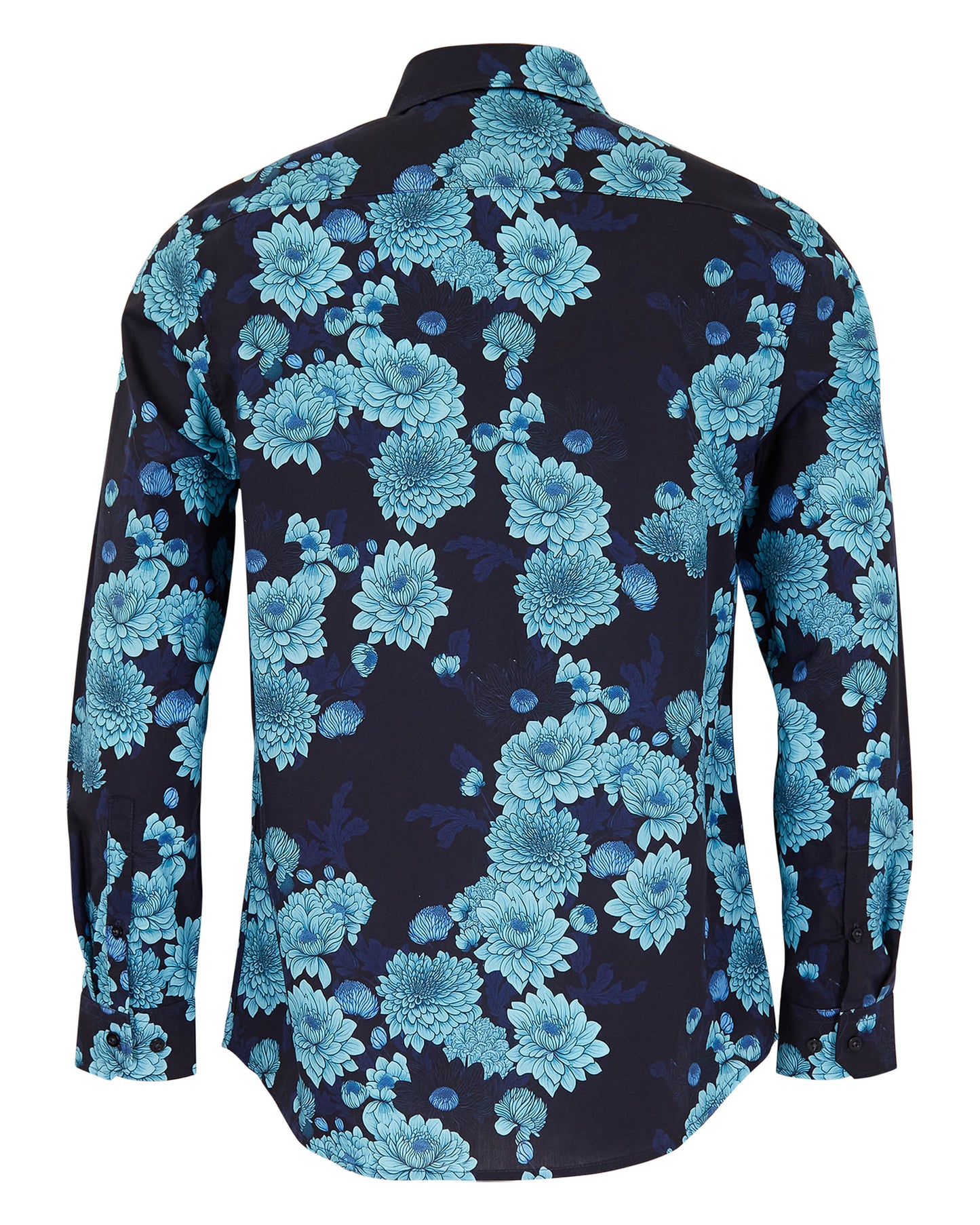 NIGEL SERIOUS FLORAL SHIRT - NAVY