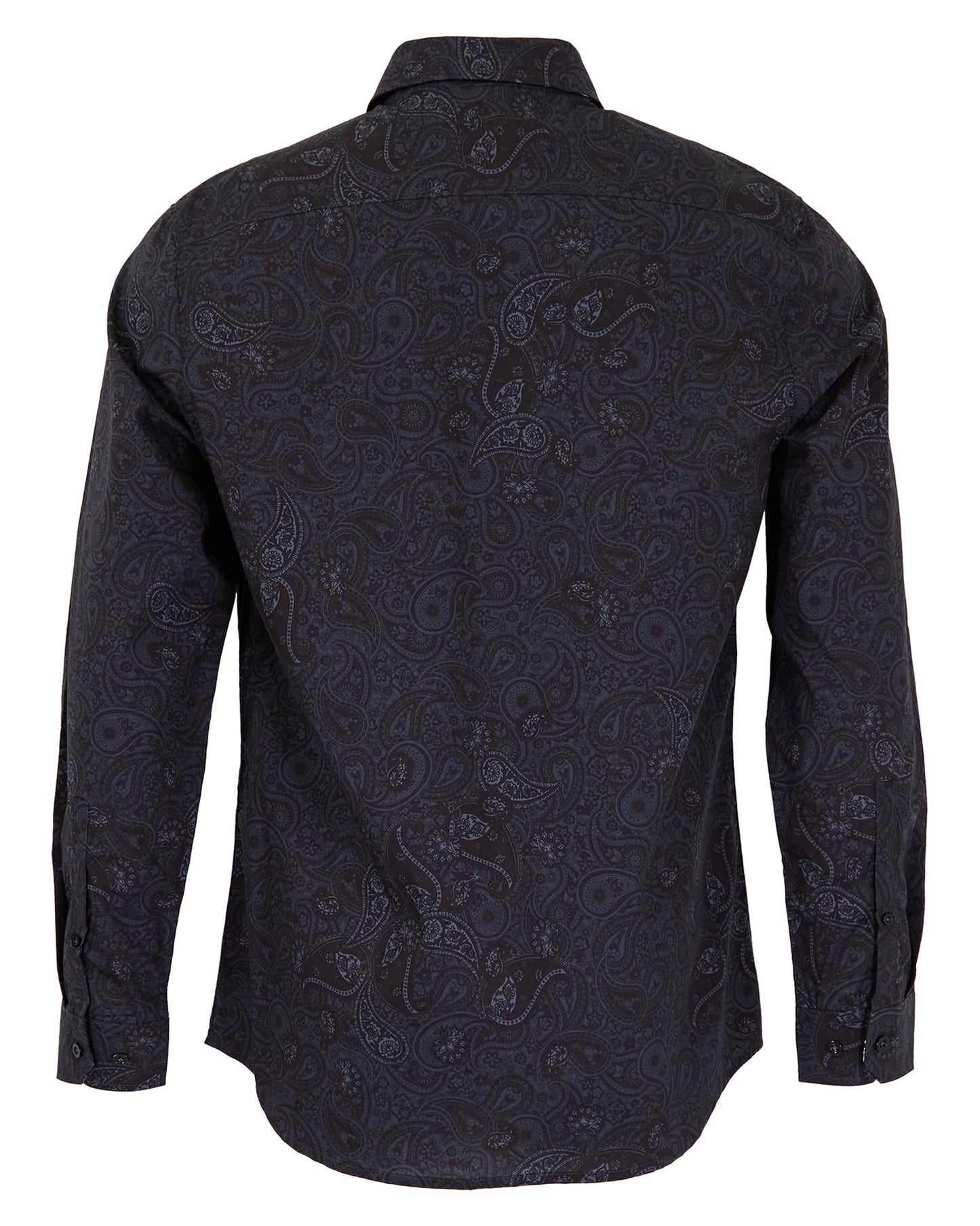 NIGEL MONTGAT PAISLEY SHIRT - BLACK