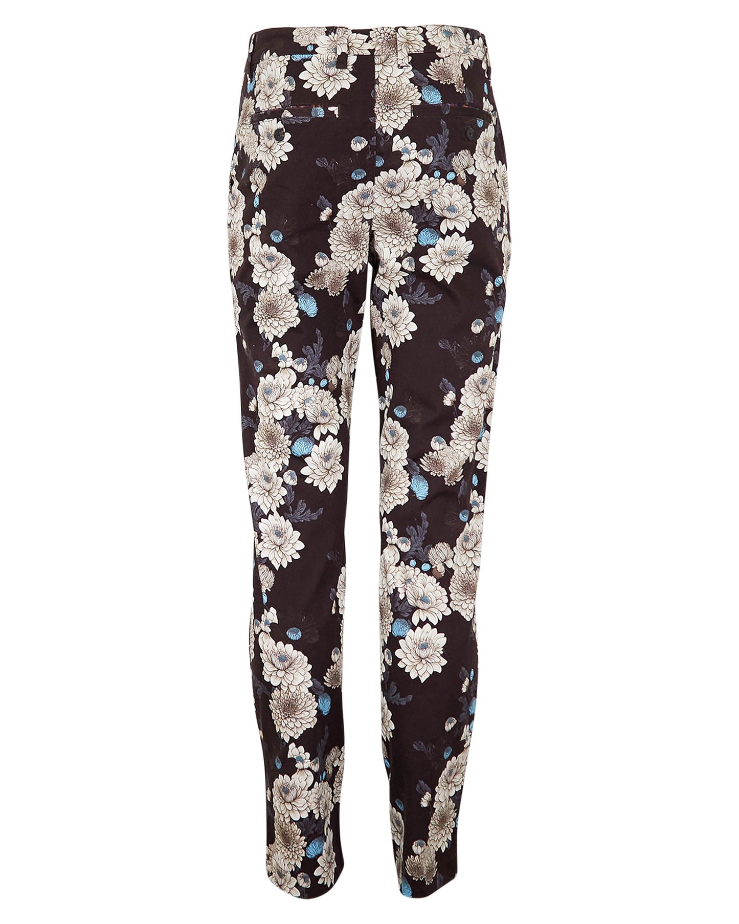 JACK SERIOUS FLORAL PANT - BLACK