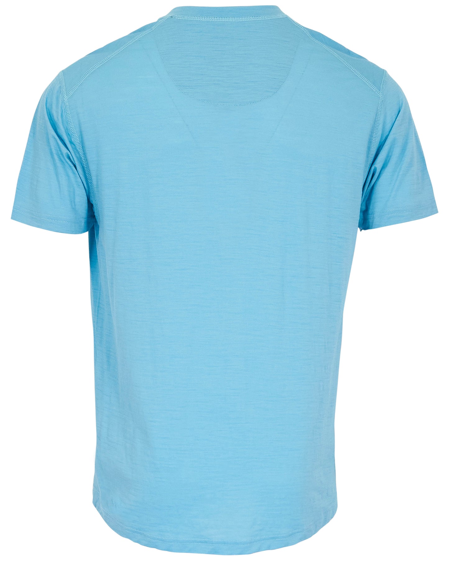 VICTOR MERINO V-NECK TEE - TEAL