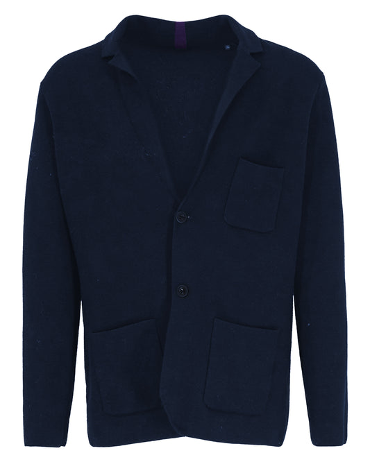 JACOB SWEATER JACKET - NAVY