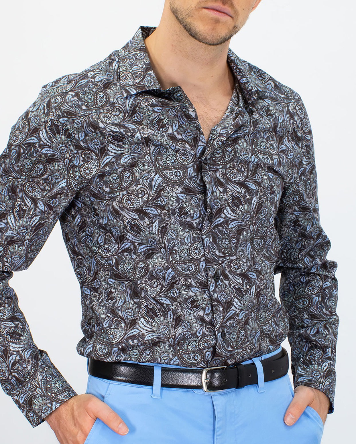 NORMAN SKULL PAISLEY GREY