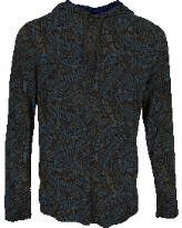 HUGO PAISLEY BADALONA BROWNIE MEN'S KNIT TOP