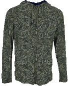 HUGO PAISLEY BADALONA SAGE MEN'S KNIT TOP
