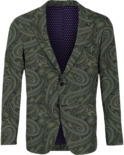 JAQUES PAISLEY BADALONA SAGE MEN'S WOOL BLAZER