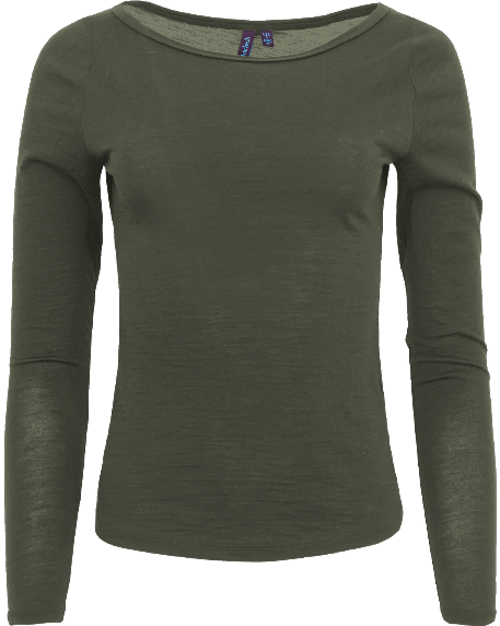 CARLY SAGE WOMEN'S MERINO LONG-SLEEVE CREW-NECK TOP