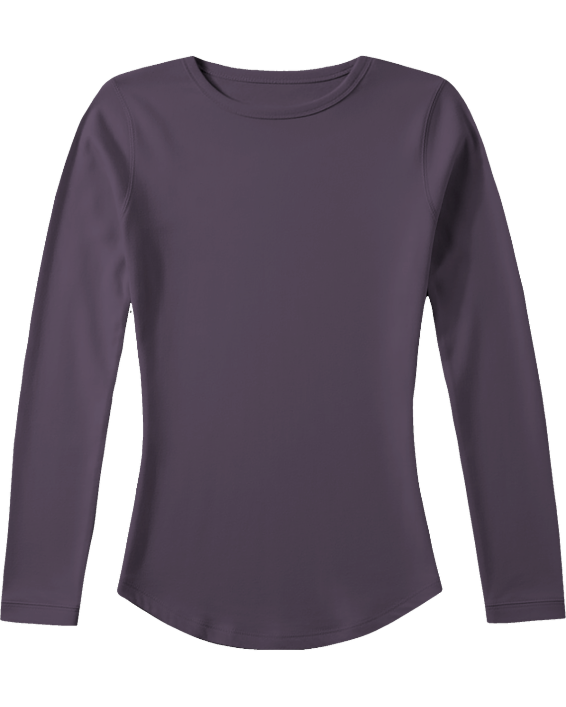 BEATRICE GRAPE WOMEN'S LYOCELL STRETCH CREW-NECK TOP