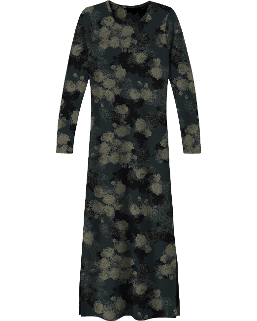 CHLOE LANS FLORAL BLACK WOMEN'S JERSEY TOP