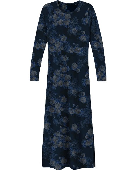 CHLOE LANS FLORAL NAVY WOMEN'S JERSEY TOP