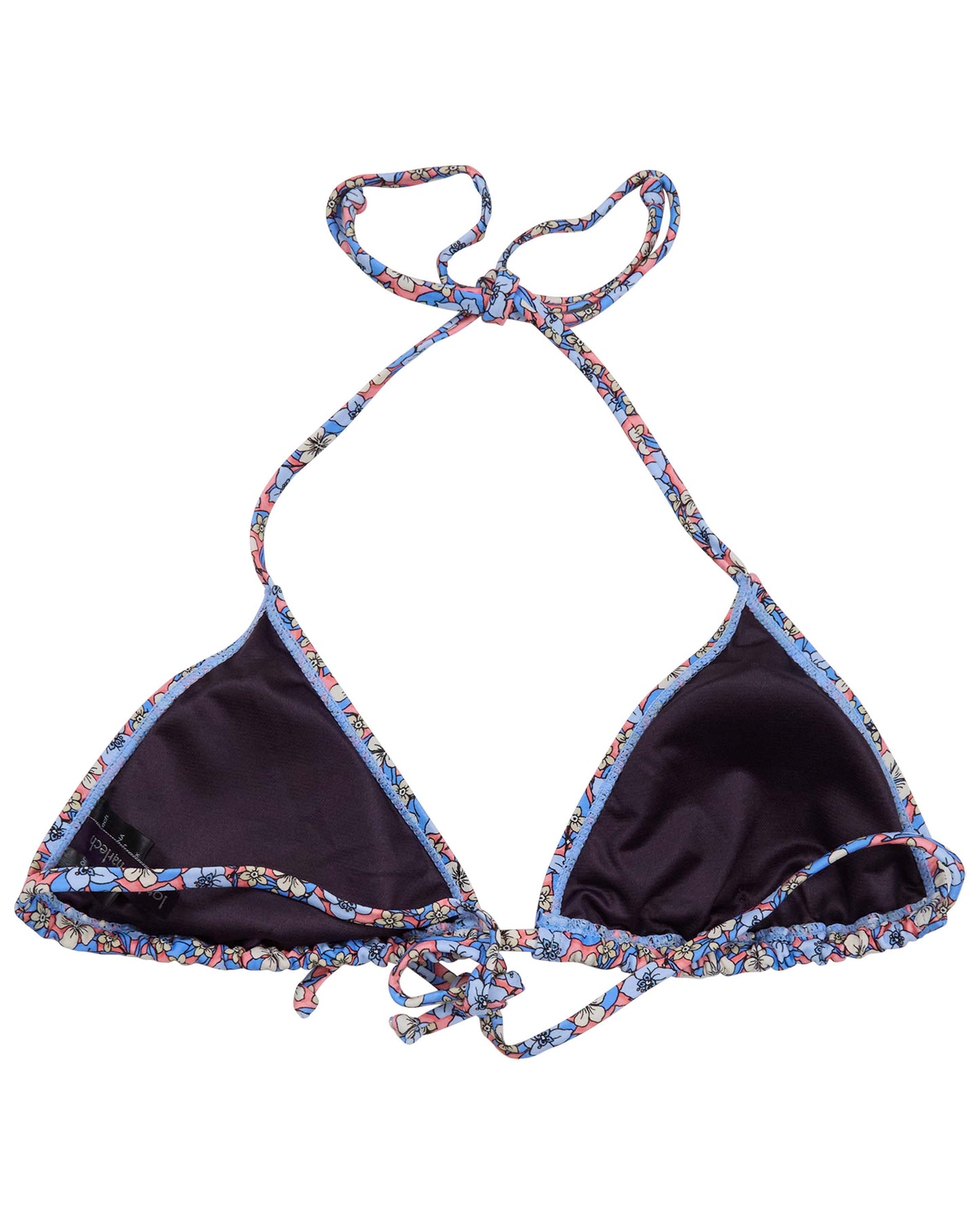 FLAVIA FLORAL FIELD CORAL WOMENS BIKINI TOP