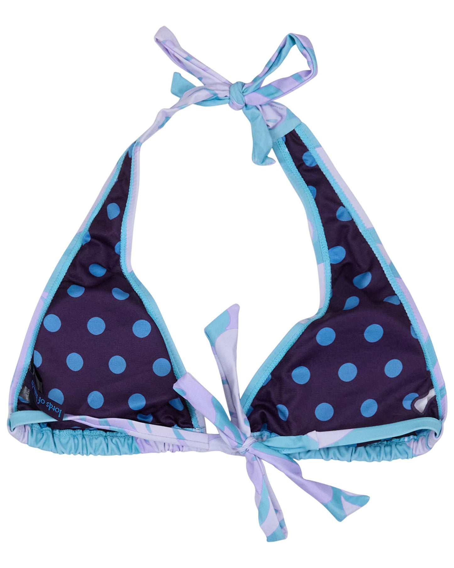 RAQUEL MONSTERA FLORAL TEAL WOMENS BIKINI TOP