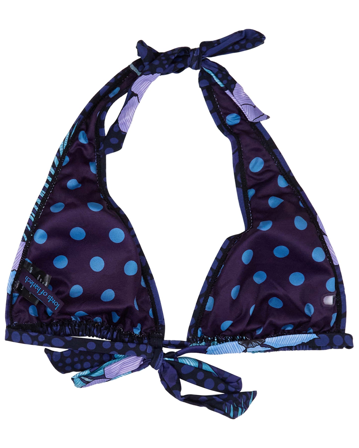 RAQUEL TROPICAL FANTASY NAVY WOMENS BIKINI TOP