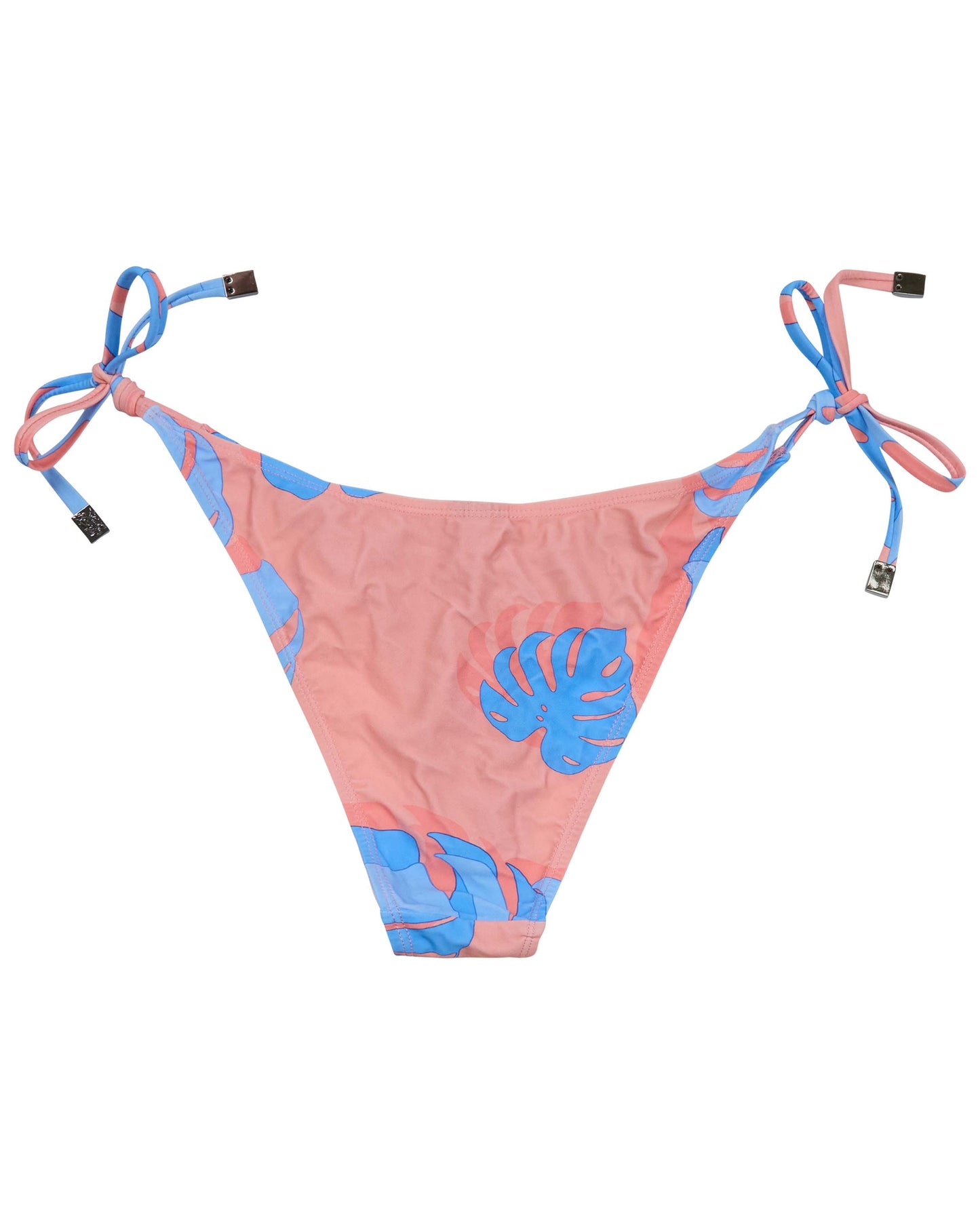 SAMARA MONSTERA FLORAL CORAL WOMENS BIKINI BOTTOM