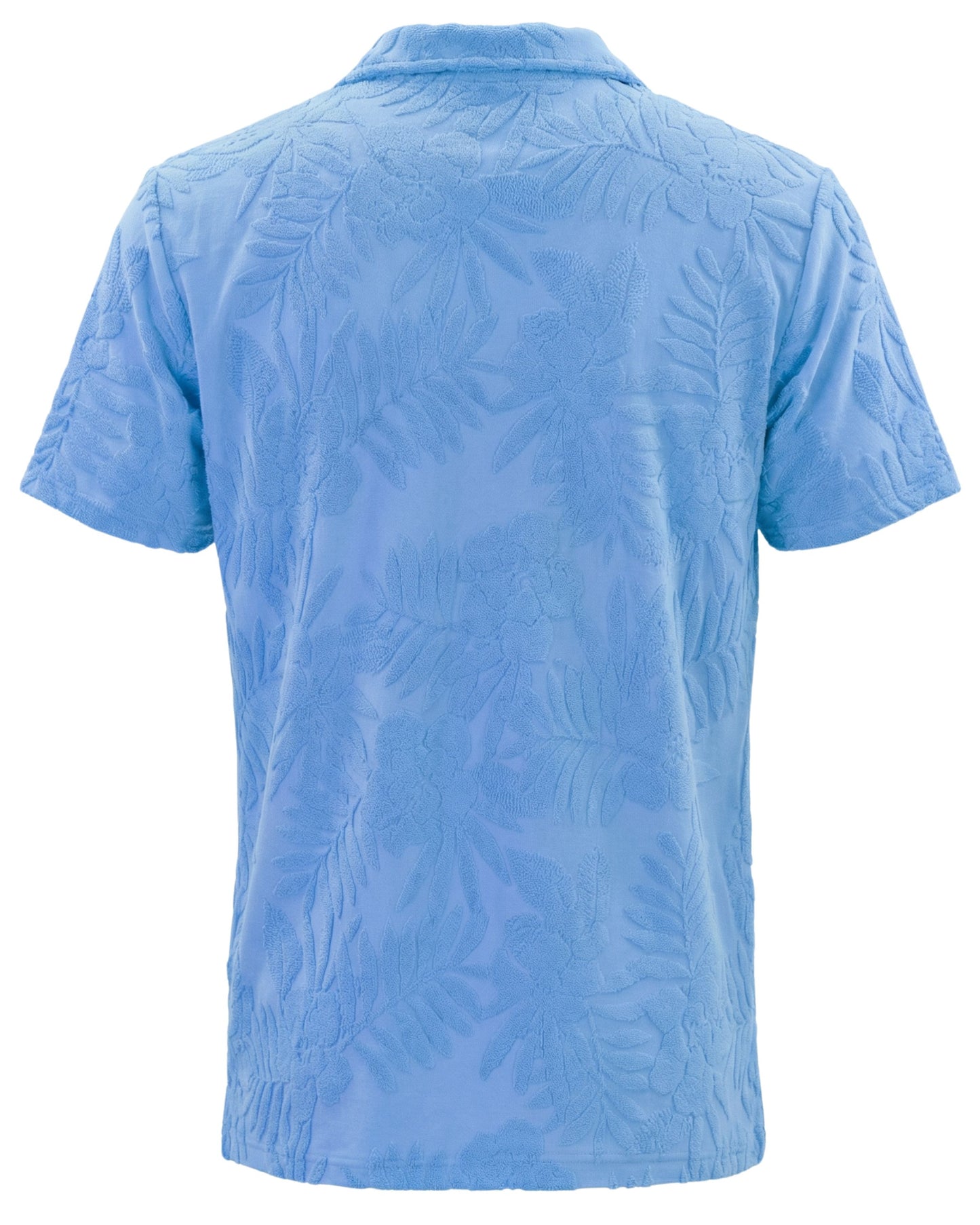 JOHNNY FARM BLOEMENHANDDOEK POLOSHIRT - BLAUW