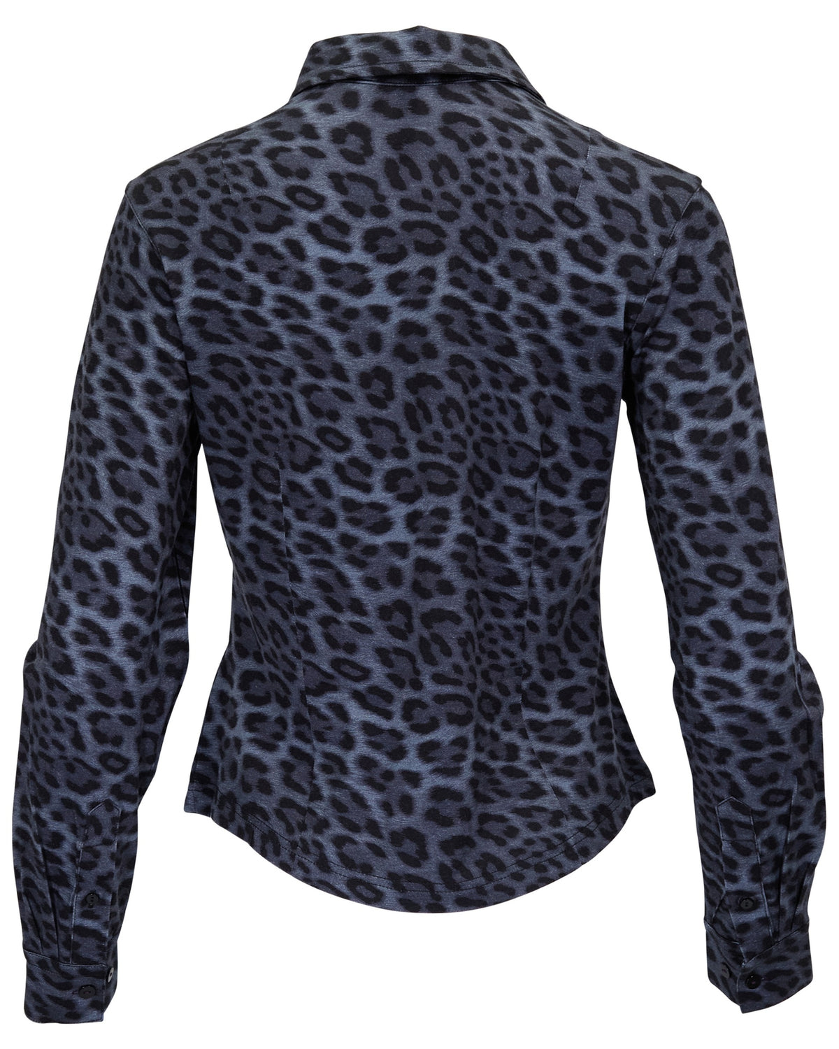 SCARLET LEOPARD SMOKE WOMEN'S MERINO JERSEY LONG-SLEEVE SHIRT