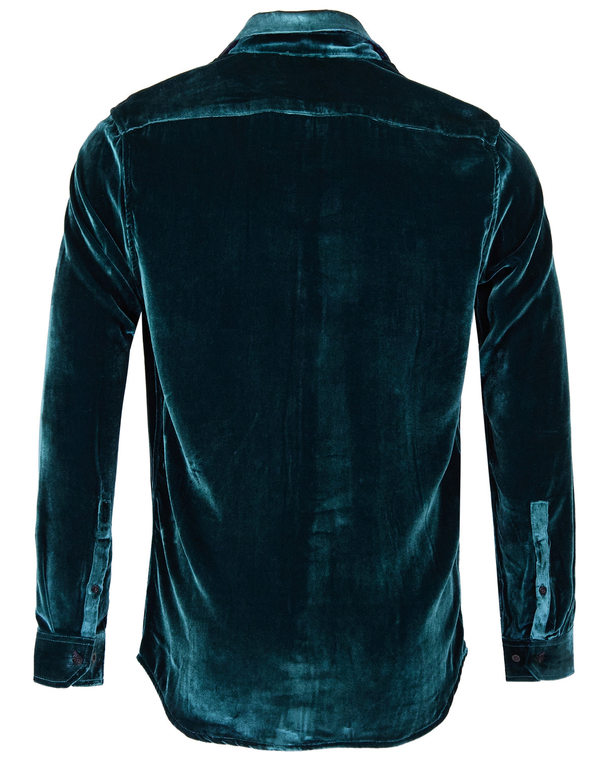NED LEGION MEN'S VELVET LONG-SLEEVE SHIRT