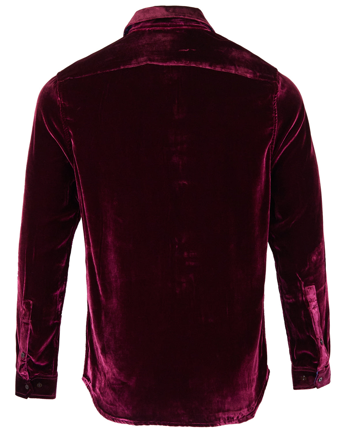 NED PORT MEN'S VELVET LONG-SLEEVE SHIRT