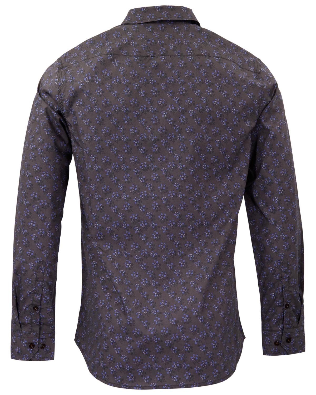 NIGEL VIENNA FLORAL BROWNIE MEN'S PRINTED COTTON LONG-SLEEVE SHIRT