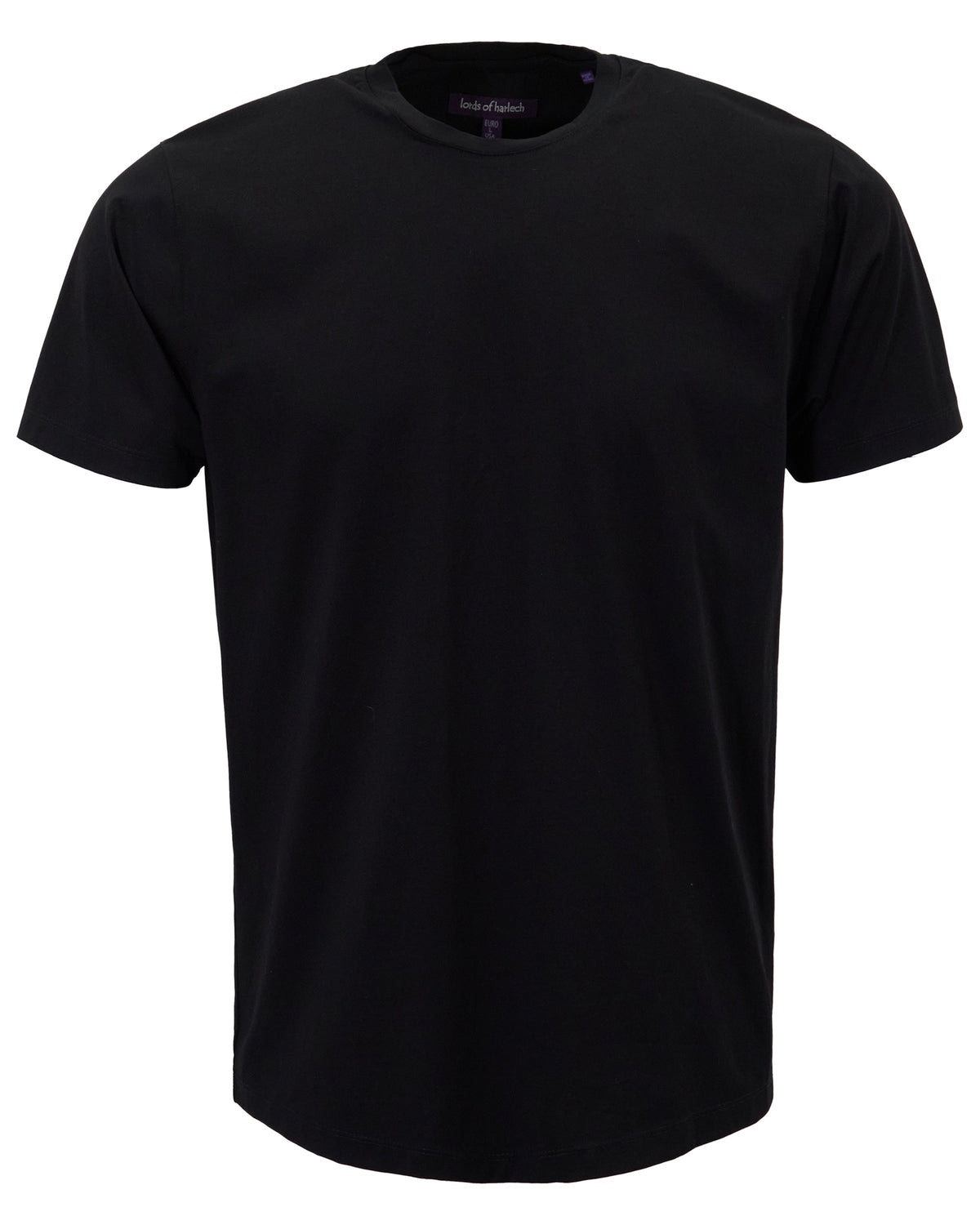 TIMOTHY BLACK MEN'S STRETCH COTTON CREW-NECK TEE