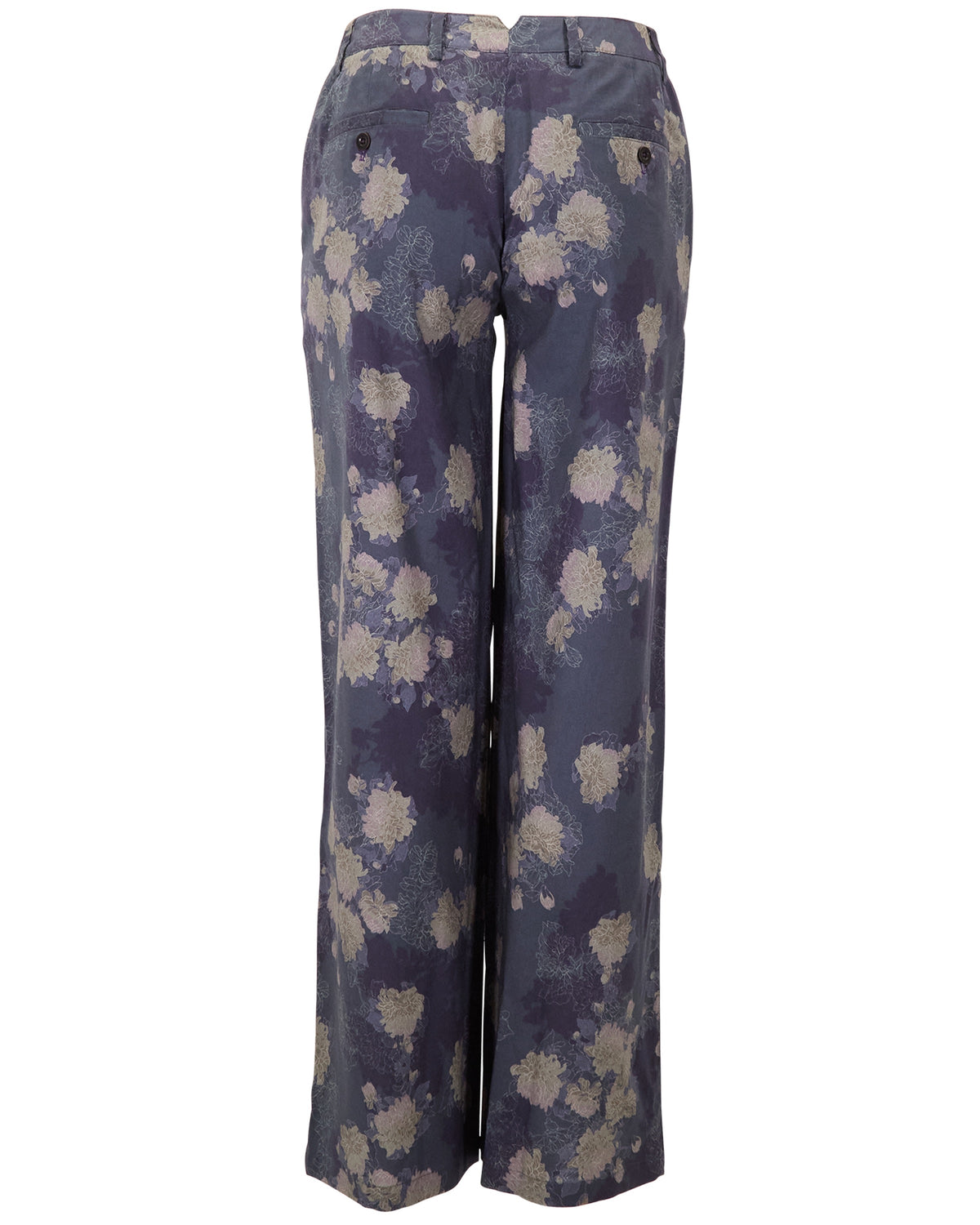 PHILLIS LANS FLORAL BLACK WOMEN'S STRETCH TENCEL TAILORED PANT