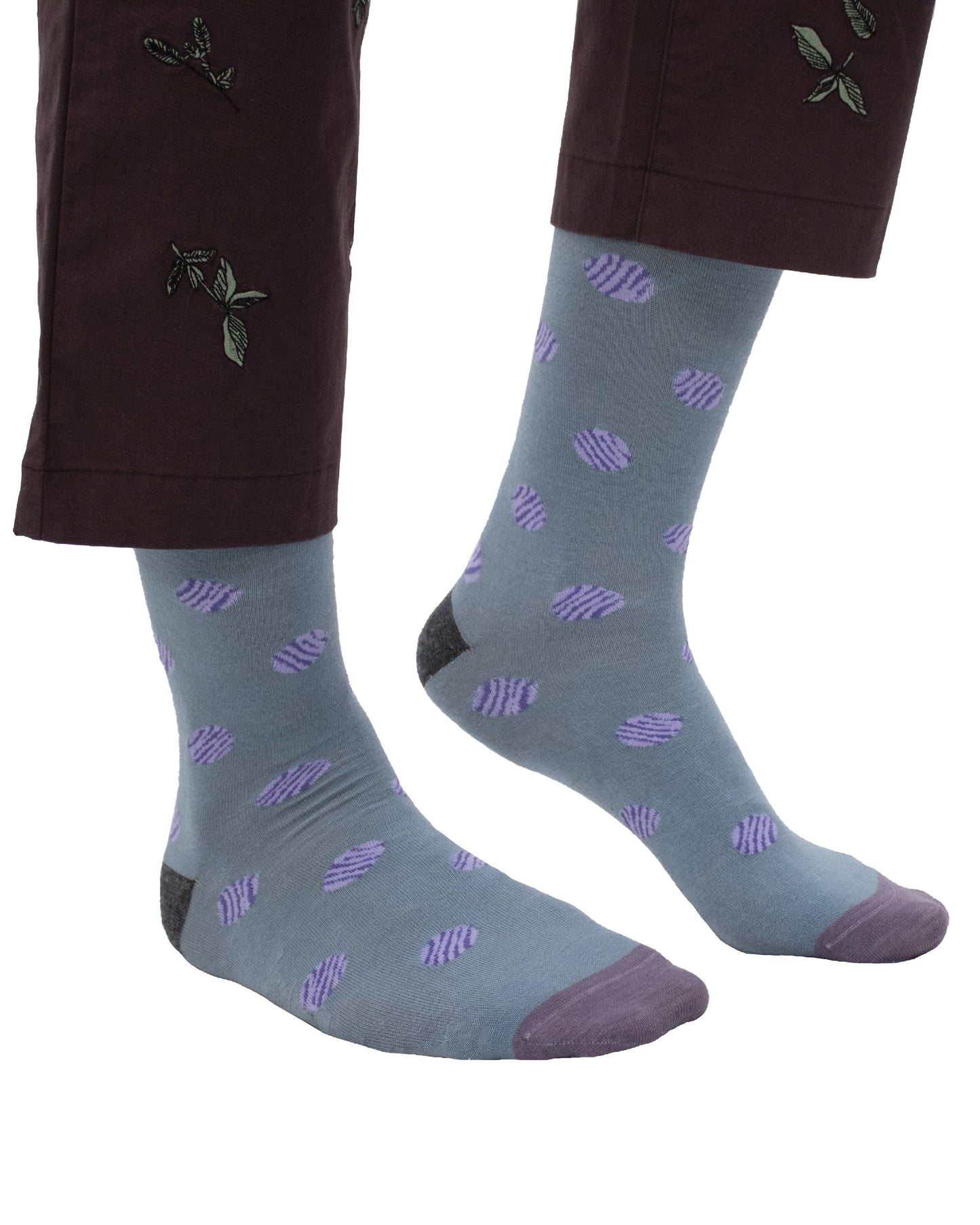 Donald Polkadot Teal Socks