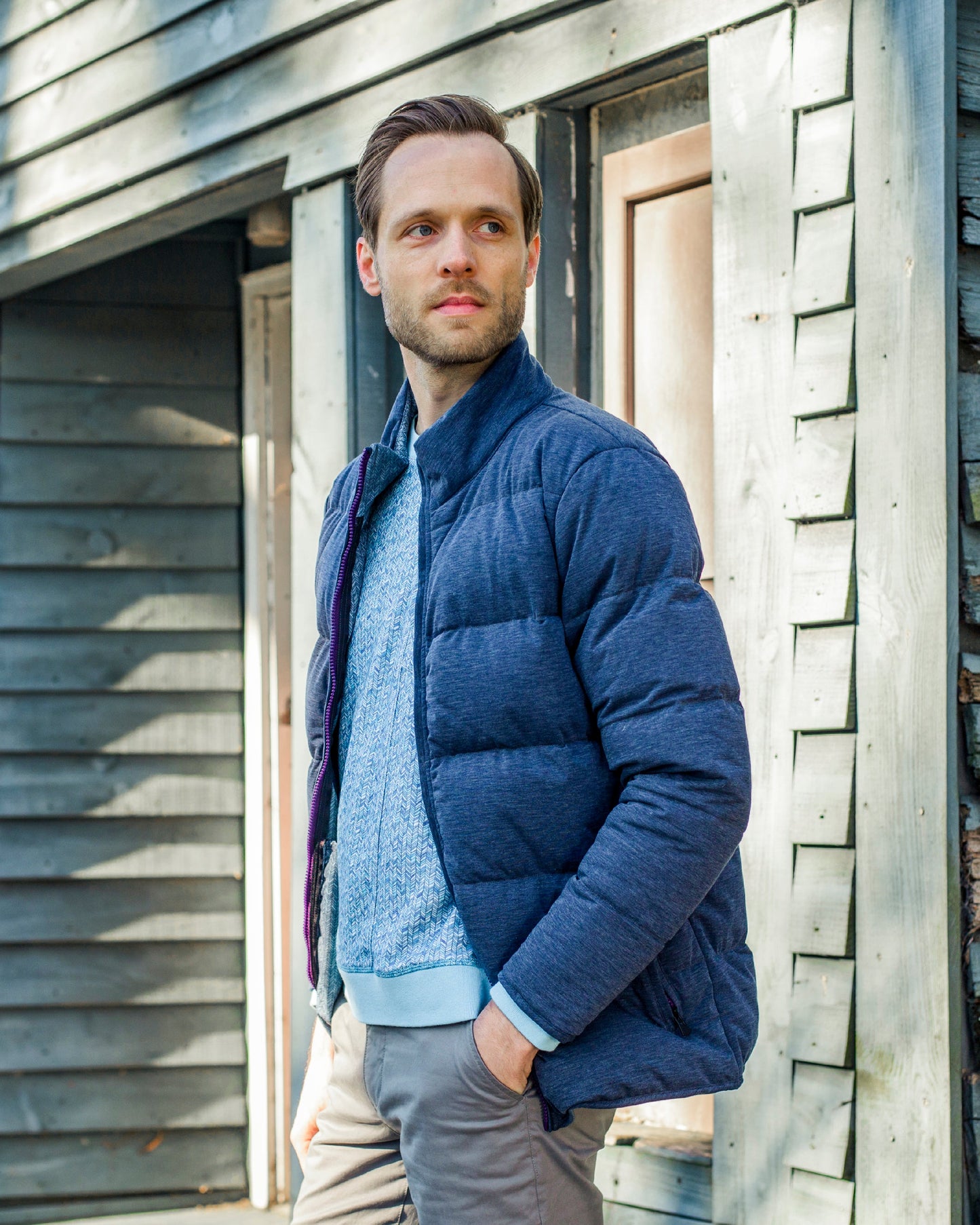 DUVET TECHDOWN NAVY JACKET