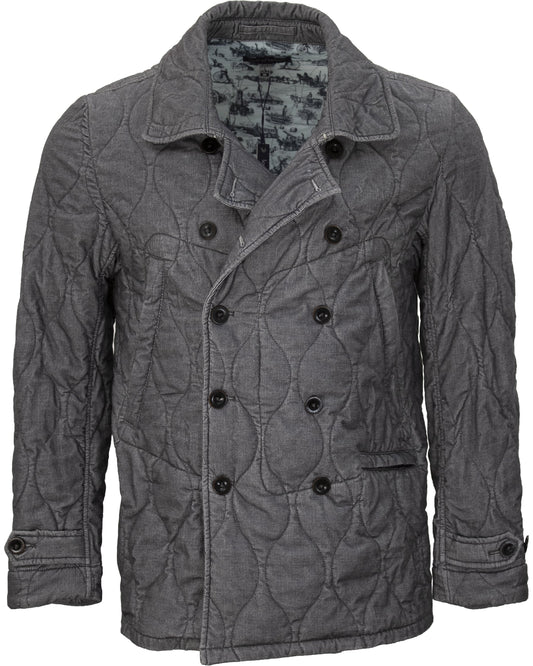 Fritz Cord Charcoal Military Jacket