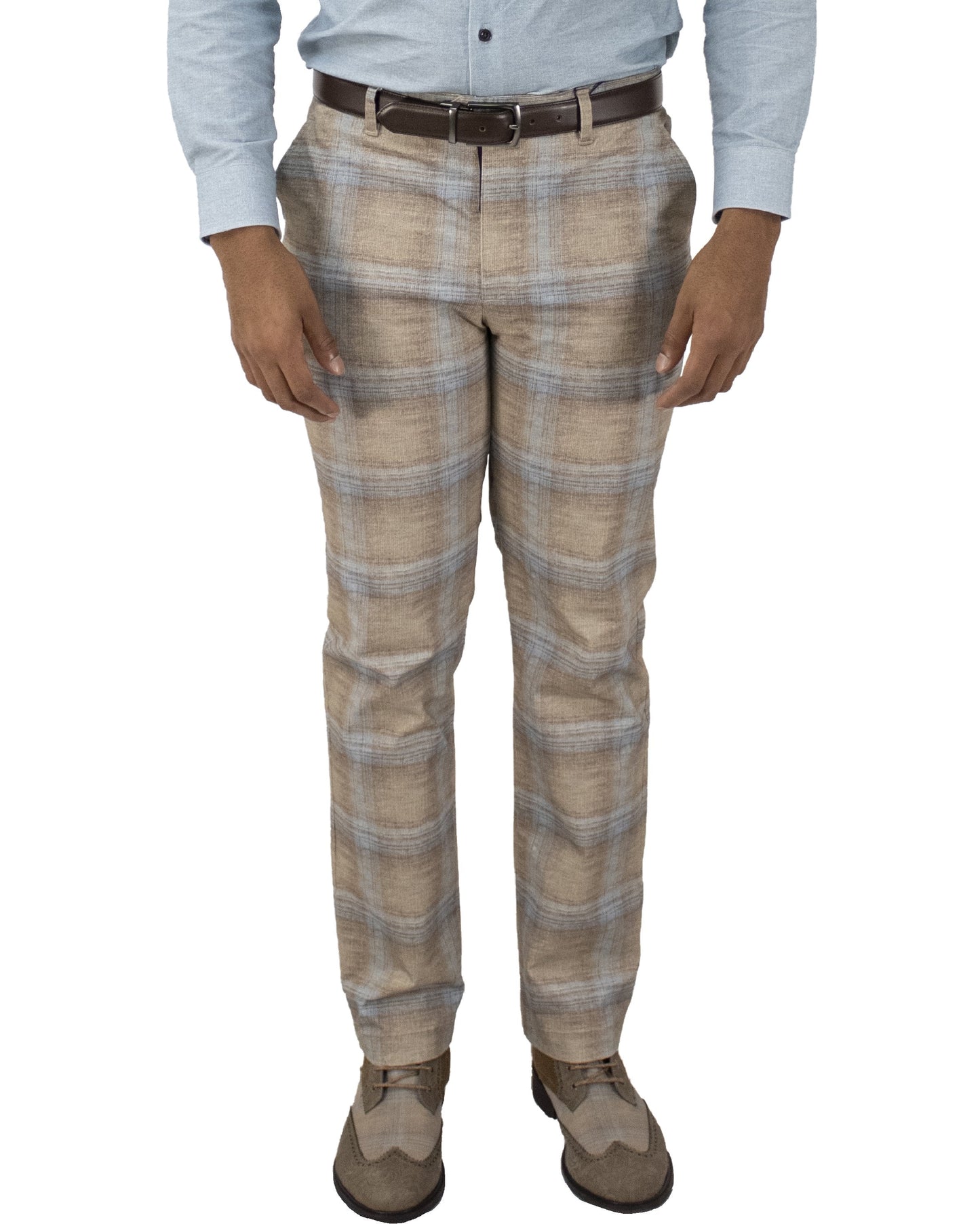 Jack Lux Tartan Camel Pants