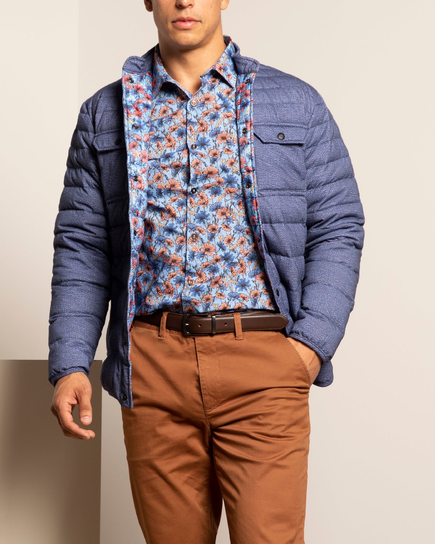 Mao Burlap Navy