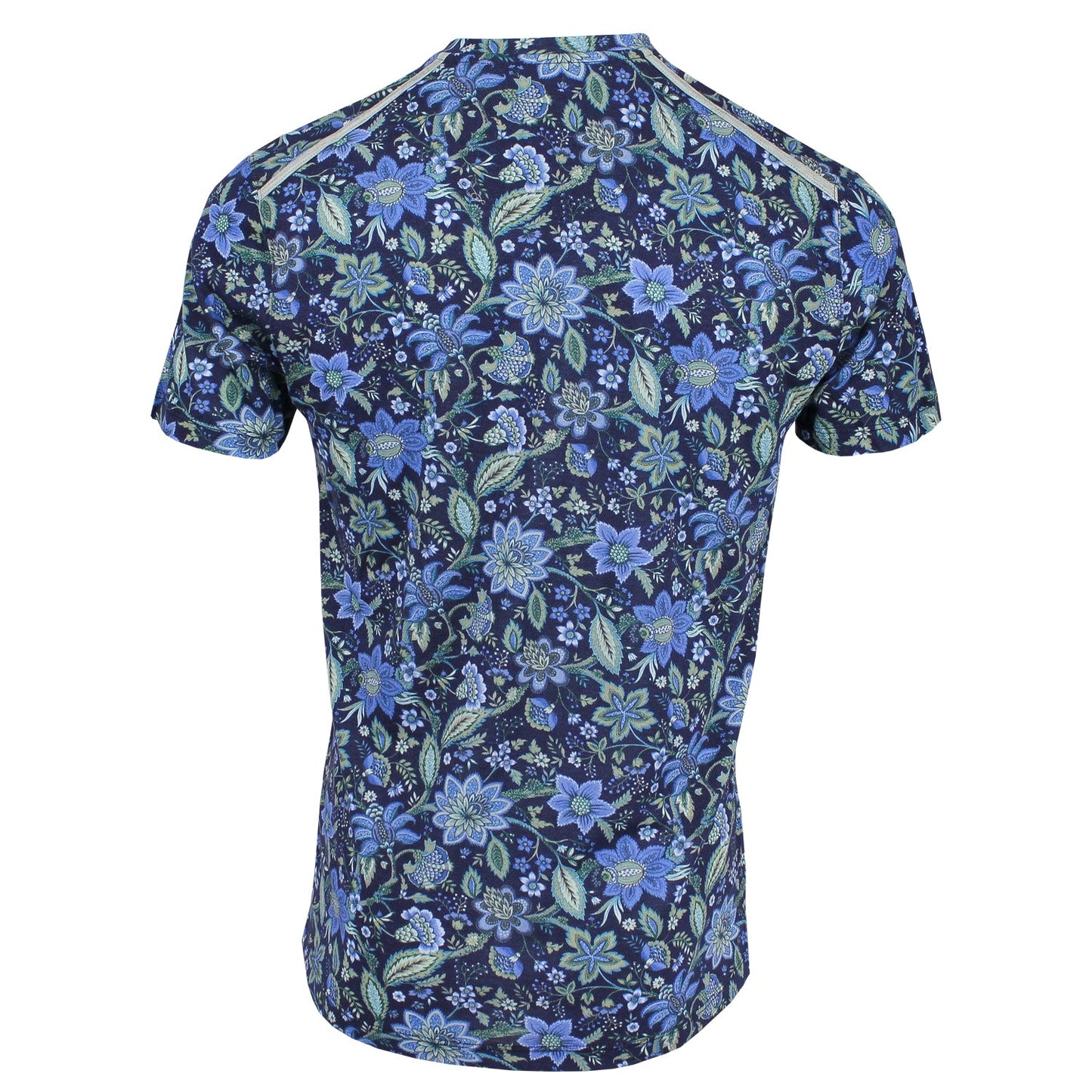 Maze Floral Canvas Navy