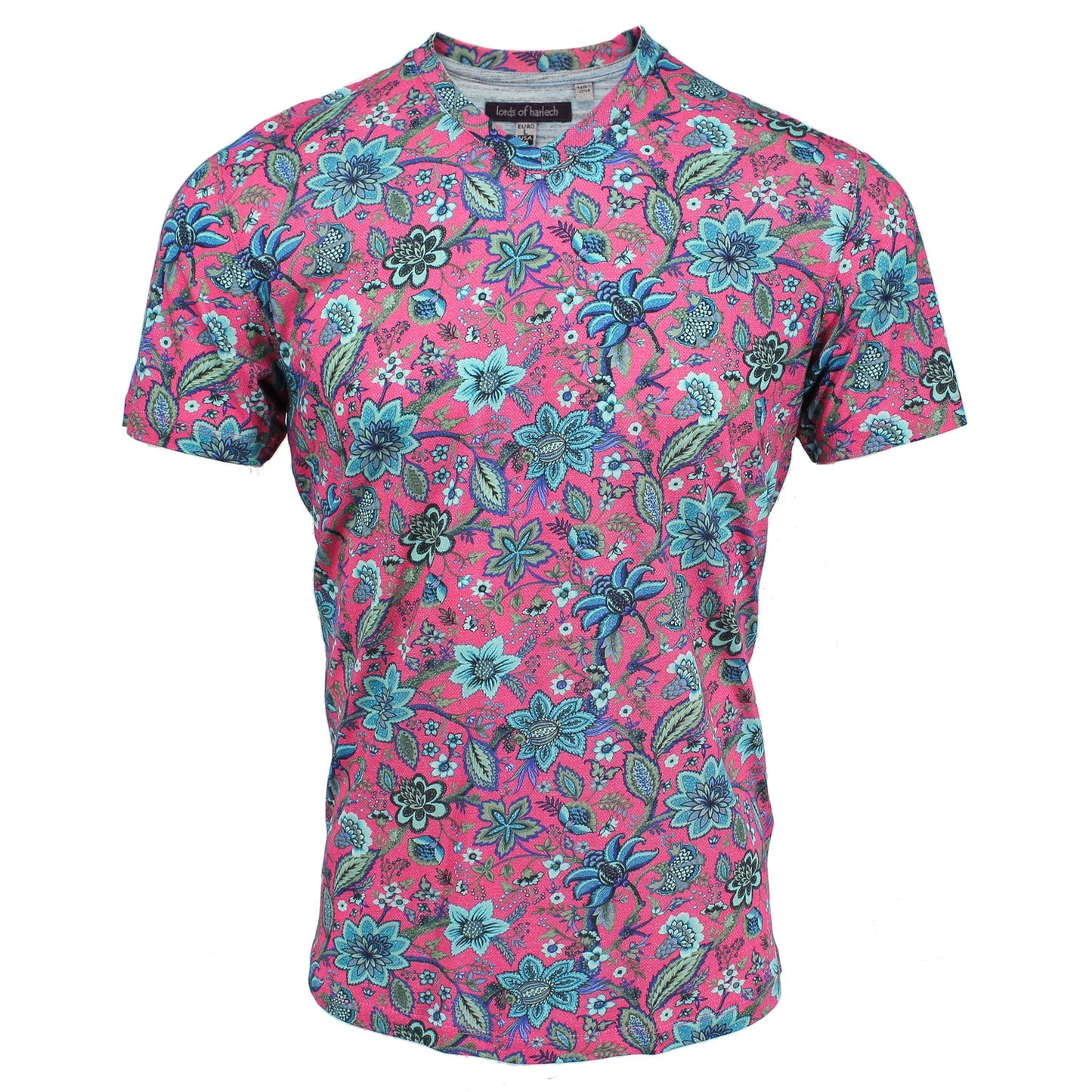 Maze Floral Canvas Pink