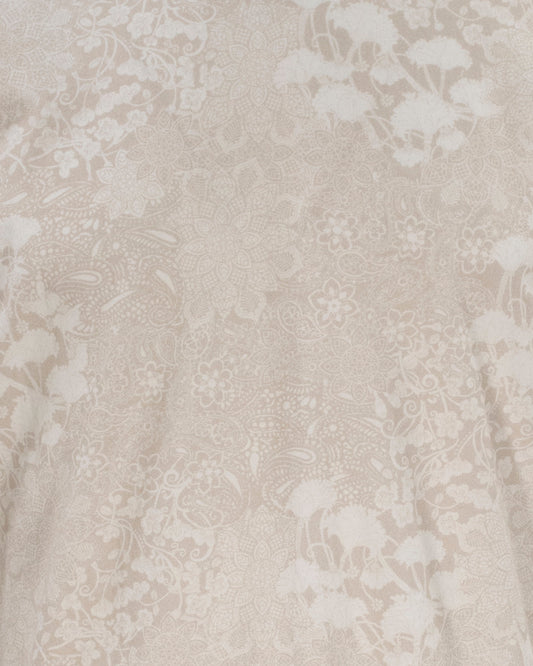 Maze Paisley Floral Pumice V-Neck Tee