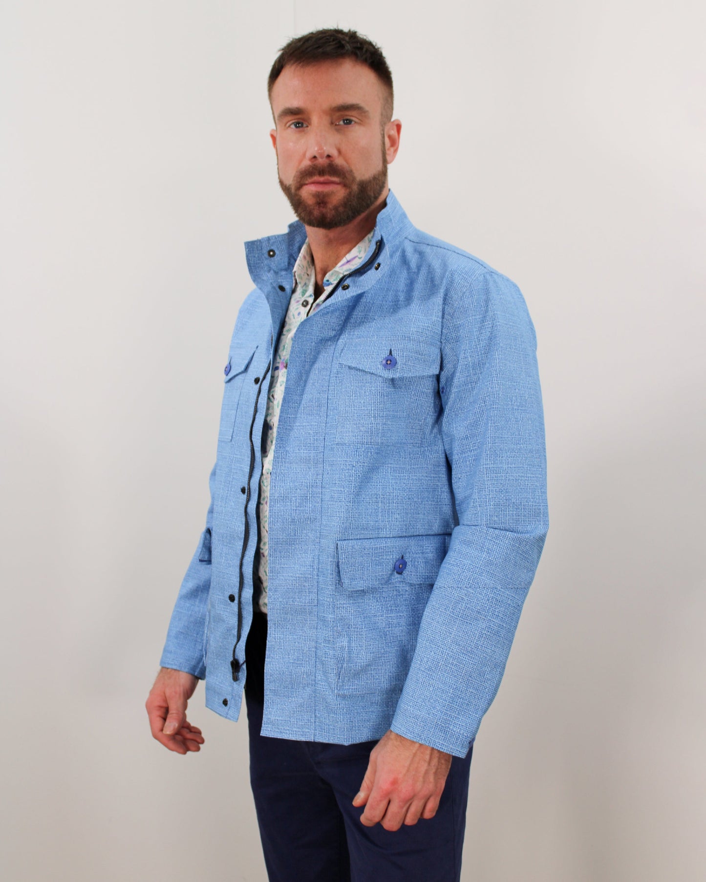 Mission Burlap Blue