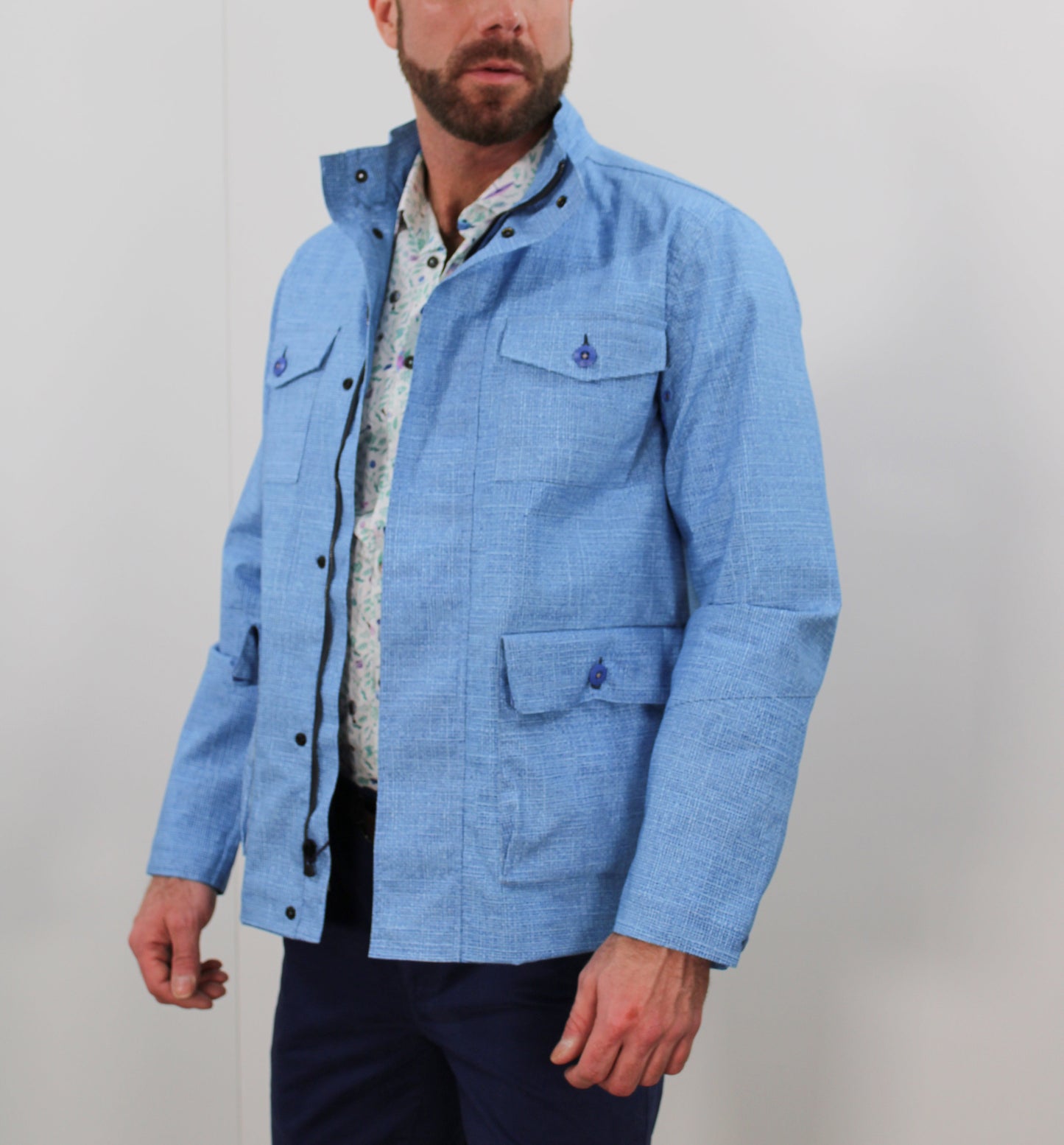 Mission Burlap Blue