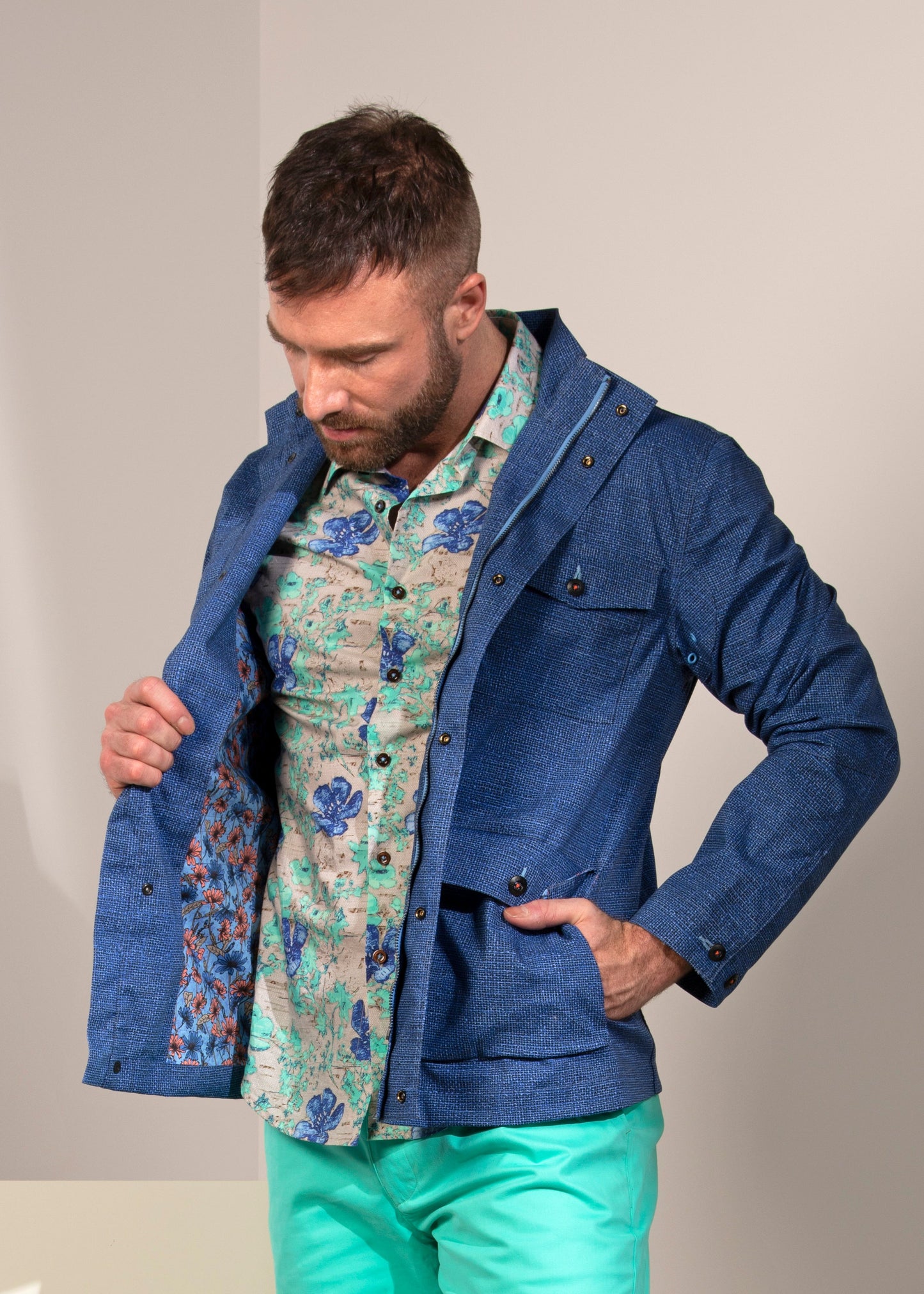 Mission Burlap Navy