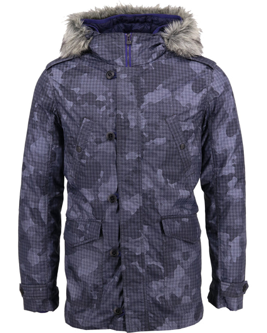 Mod Parka Houndstooth Charcoal