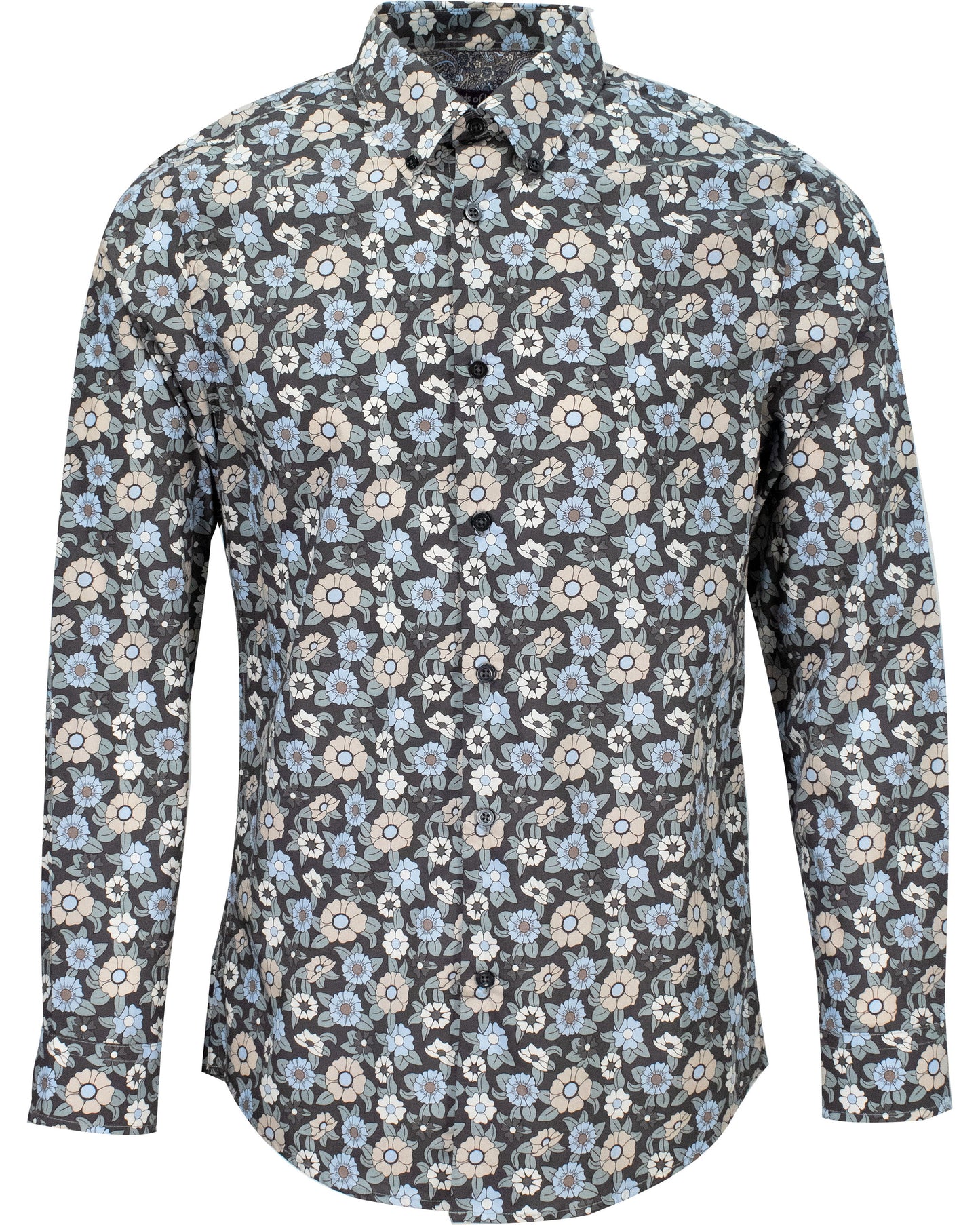 MORRIS GROOVY FLORAL GREY
