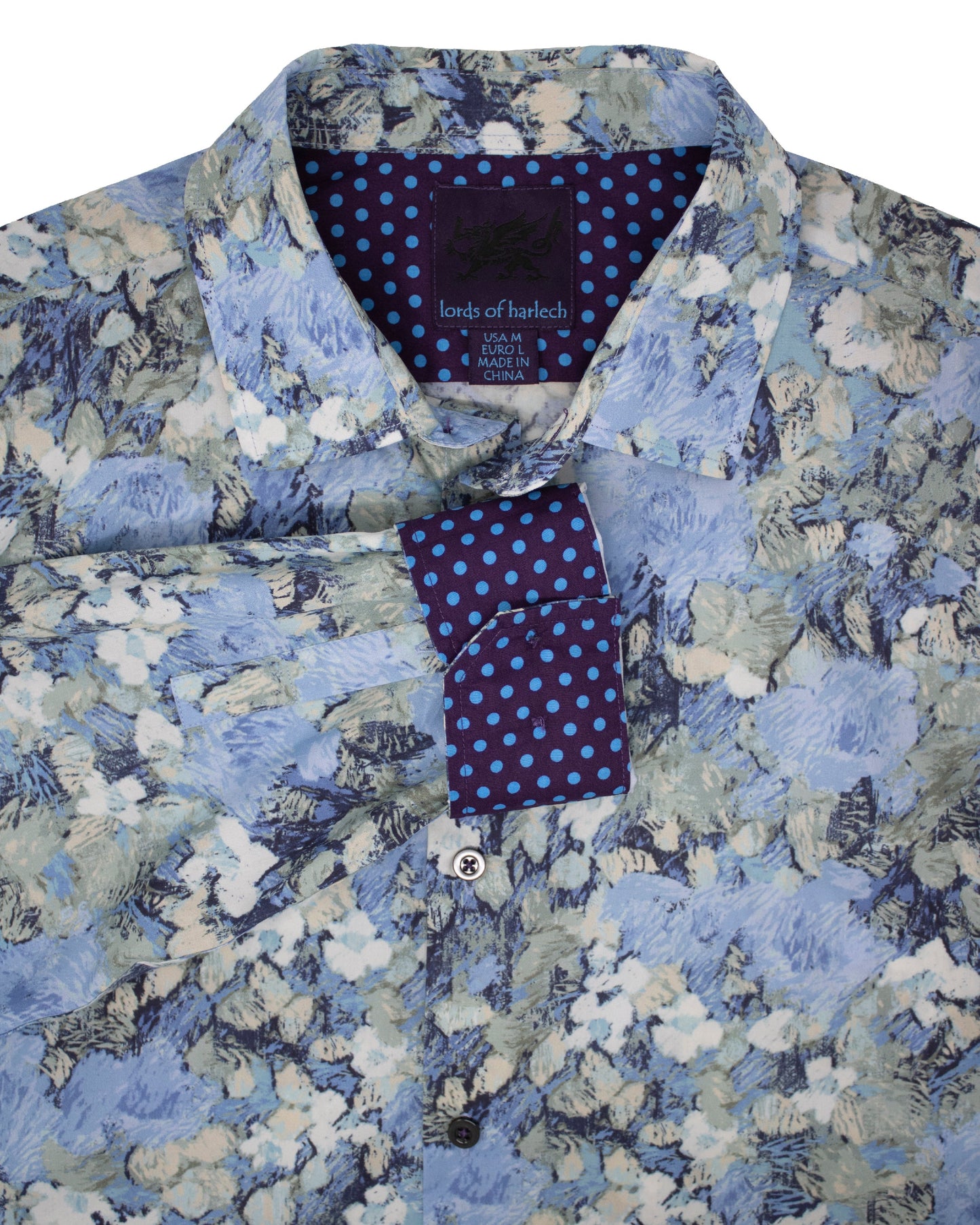 Norman Painters Floral Blue Shirt