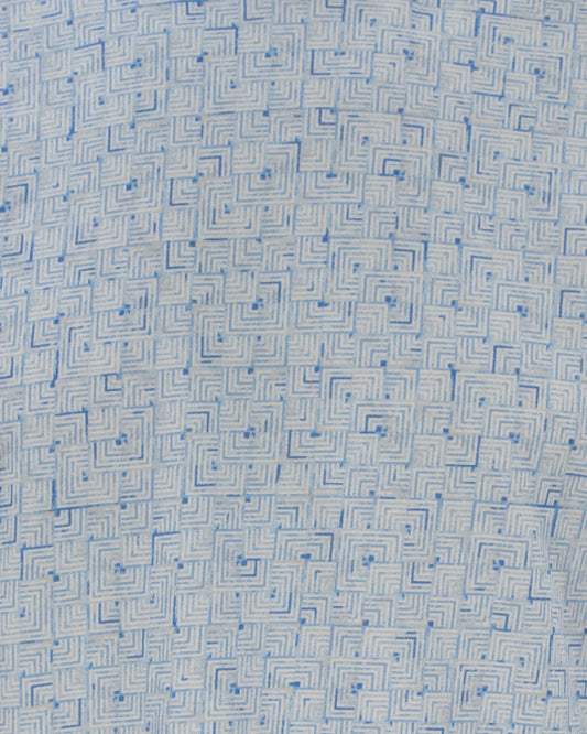 Taylor Parquet Blue Crew Neck Tee